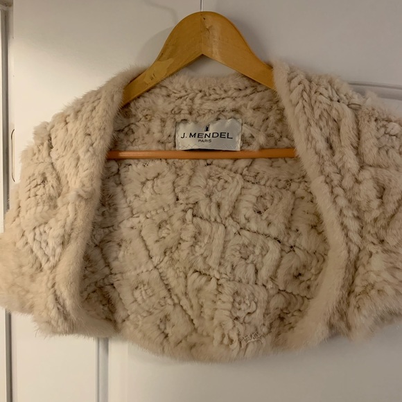 Sweaters J Mendel Ivory Fur Shrug Poshmark